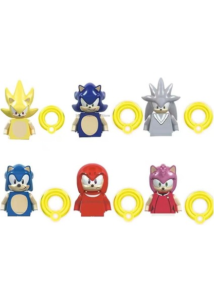 Adet/takım Anime Sonic Tuğlalar Gölge Gümüş Kuyrukları Mini Aksiyon Figürleri Yapı Taşları Diy Montaj Model Oyuncaklar Yılbaşı Hediyeleri (Yurt Dışından)
