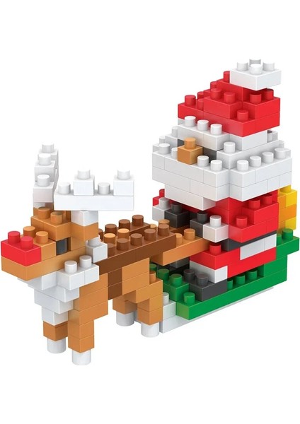 Yaratıcı Noel Yapı Taşı Inşaat Oyuncakları Istifleme Blokları Santa Elk Kardan Adam Çocuklar Yetişkinler Için Hediyeler (Yurt Dışından)