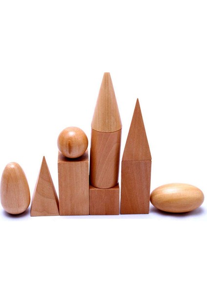 Montessori Ahşap Eometrik Katılar 3 Boyutlu Şekiller Mistik Eometri Çantası Şekiller Öğrenme Eğitim Matematik Oys (Yurt Dışından)