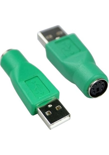 2 x Ps/2 Dişi USB Erkek Adaptör Dönüştürücü Klavye Fare Için (Yurt Dışından)
