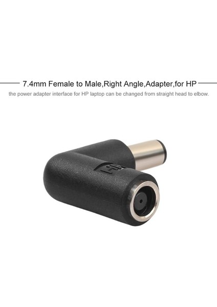 Hp Dizüstü Bilgisayar Için 7.4mm Adaptör Kadın Erkek 90 Derece Sağ Açı Konnektör Dönüştürücü Güç Adaptörü Inter Hp Dizüstü Bilgisayar Için (Yurt Dışından)