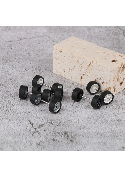 Takım Speedcg 1/64 Tekerlekler Kauçuk Lastik Parçaları ile Model Araba Yarış Aracı Oyuncak Mj (Yurt Dışından)