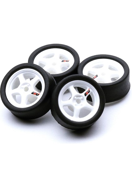 Takım Speedcg 1/64 Tekerlekler Kauçuk Lastik Parçaları ile Model Araba Yarış Aracı Oyuncak Mj (Yurt Dışından)