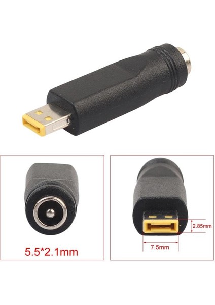 Taşınabilir 5.5x2.1mm Dişi Kare Fiş Dönüştürücü Lenovo Thinkpad 10 Helix 2 12V 3A Adaptörü Için Başvurun (Yurt Dışından)