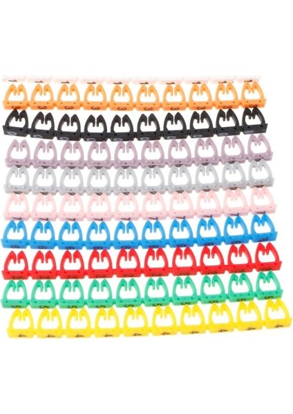 100 Adet RJ45 RJ11 RJ12 Renkli Sayısal Kablo Etiketi Işareti Yeni Bırak Gemi Dropshipping (Yurt Dışından)