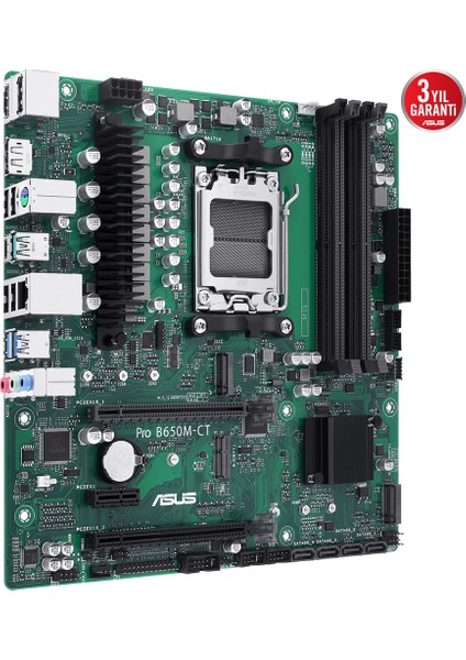 Pro B650M-CT-CSM AMD B650 AM5 DDR5 6400 2xDP HDMI Çift M2 USB3.2 TPM mATX (Pro B650M-CT-CSM)Anakart