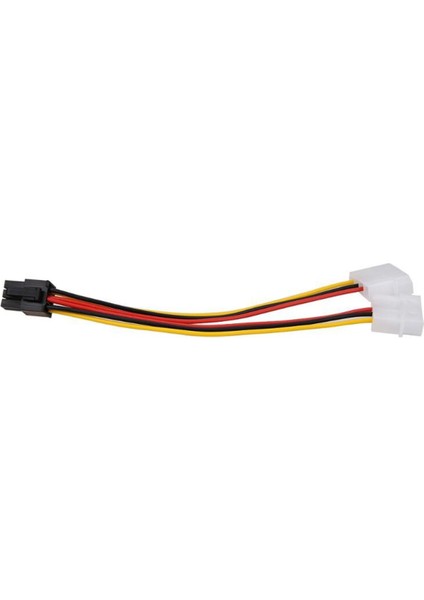 10 Adet 2 Ide Çift 4pin Molex Ide Erkek 6 Pin Dişi Pcı-E Y Molex Ide Güç Kablosu Adaptör Konnektörü Video Kartları Için Dropship (Yurt Dışından)
