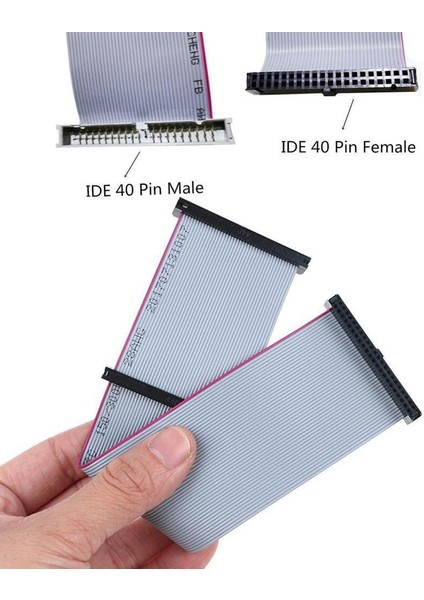0.2 M Ide Sabit Disk Şerit Kablo 44 Pin Ide Dişi Çift Hat Marka F/f Kablo Veri Şerit Uzatma Dişi Yeni Cihaz S5V4 (Yurt Dışından)