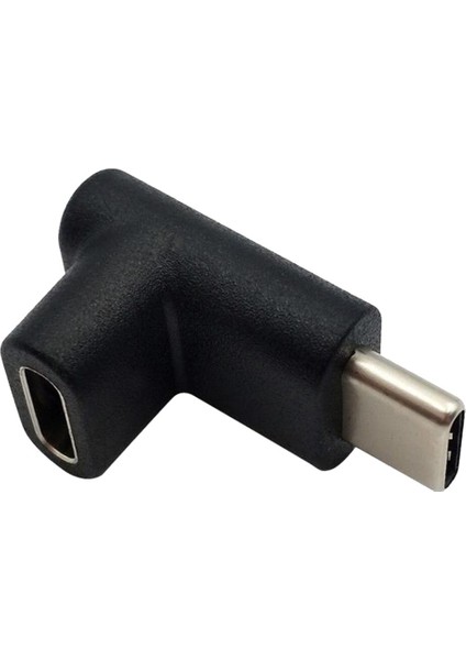Usb-C Usb3.1 Tip C Erkek Dişi Adaptör Veri Şarj Dönüştürücü Konektörü 90 Derece Açı (Yurt Dışından)