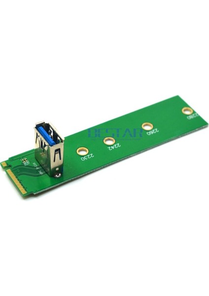 Yükseltici USB 3.0 Pcı-E 1x 16X M.2 Pcıe USB 3.0 Ngff M2 Nvme Madencilik Grafik Kartı Uzatma Dönüştürücü Adaptör Kart Genişletici (Yurt Dışından)