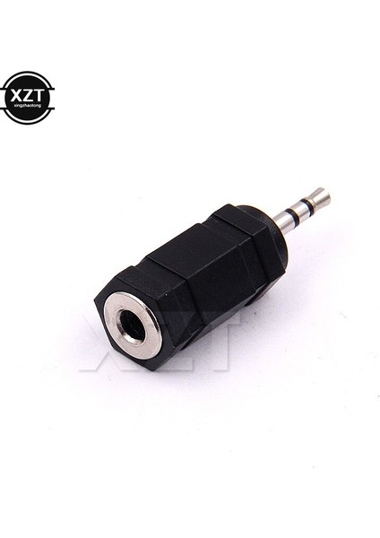 Yenı Sıcak Satış Altın 2.5 mm Erkek 3.5 mm Kadın Ses Stereo Adaptör Fişi Dönüştürücü Konnektör Kulaklık Jakı 1 Adet (Yurt Dışından)
