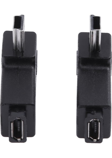 2 Adet/takım L Şekilli Mikro USB Dişi Sağ Sol 90 Derece Açı Mini USB Erkek Adaptör Konnektörü Şarj Dönüştürücü (Yurt Dışından)