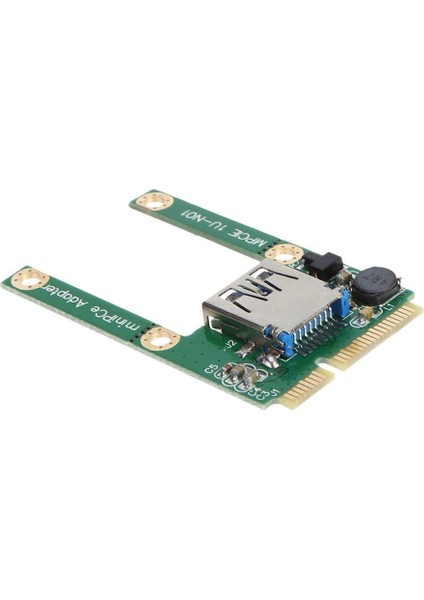 Mini Pcı-E Usb3.0 Genişletme Kartı Dizüstü Bilgisayar Pcı Express Pcıe USB 3.0 Dönüştürücü Yükseltici Kart Adaptörü Vida Bağlantı Parçaları ile (Yurt Dışından)