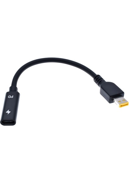 Dc USB Tip C Güç Adaptör Fişi Dönüştürücü Dizüstü Şarj Kablosu Kablosu Lenovo Thinkpad 10 Helix 2 4X20E75066 TP00064A (Yurt Dışından)