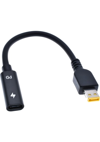 Dc USB Tip C Güç Adaptör Fişi Dönüştürücü Dizüstü Şarj Kablosu Kablosu Lenovo Thinkpad 10 Helix 2 4X20E75066 TP00064A (Yurt Dışından)