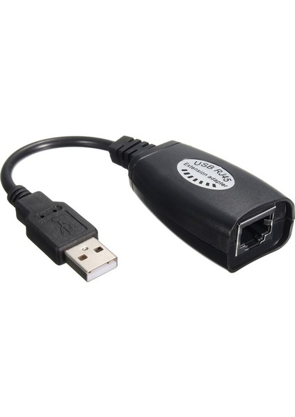 Ethernet Adaptörü RJ45 Erkek Dişi USB Lan Uzatma Kablosu Adaptörü 50FT Web Kameraları Cat5 5e Kameralar Yazıcılar Için 6 Yama Kablosu Vb (Yurt Dışından)