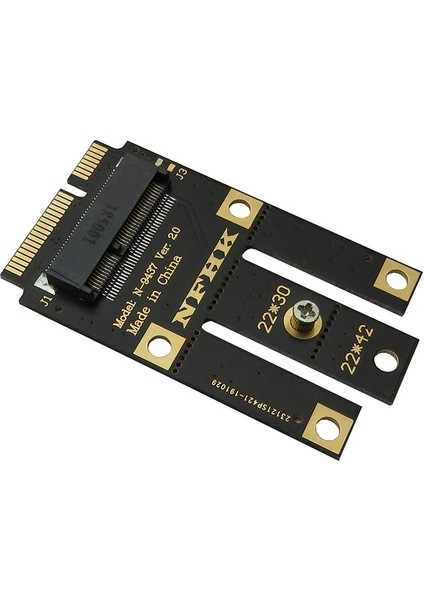 Wifi Bluetooth Kablosuz Kart Için A + E Anahtar Bir Anahtar M.2 Ngff Kablosuz Modülü Mını Pcıe Adaptörüne (Yurt Dışından)