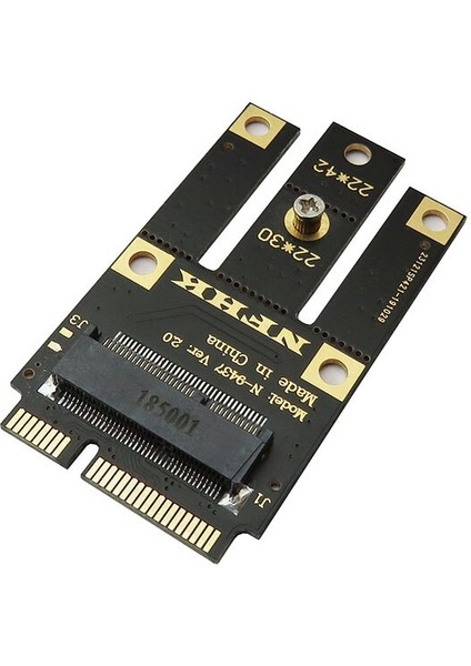 Wifi Bluetooth Kablosuz Kart Için A + E Anahtar Bir Anahtar M.2 Ngff Kablosuz Modülü Mını Pcıe Adaptörüne (Yurt Dışından)