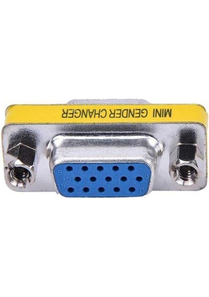 Bilgisayar Aksesuarı Mini Dişi Kadın VGA HD15 Pin Cinsiyet Değiştirici Dönüştürücü Adaptör Konnektörü Bilgisayar Kabloları VGA HD15 Pin Reklam (Yurt Dışından)