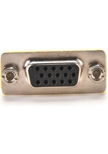 Bilgisayar Aksesuarı Mini Dişi Kadın VGA HD15 Pin Cinsiyet Değiştirici Dönüştürücü Adaptör Konnektörü Bilgisayar Kabloları VGA HD15 Pin Reklam (Yurt Dışından) indirimleri