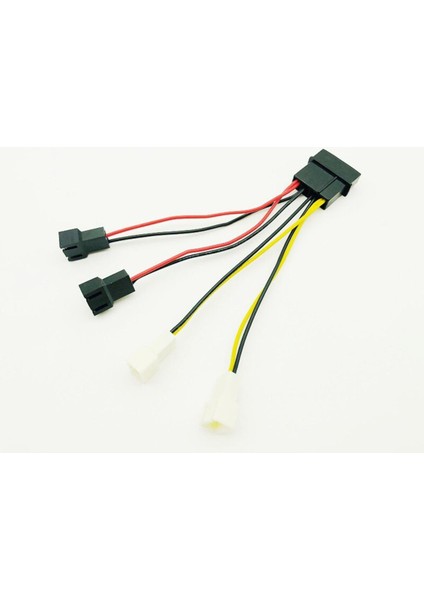 Bilgisayar Soğutma Fanı Güç Kabloları 4pin Molex 3pin Fan Güç Kablosu Adaptör Konnektörü 12 V * 2/5 V * 2 Cpu Pc Kasa Fanı Kabloları Yenı (Yurt Dışından)