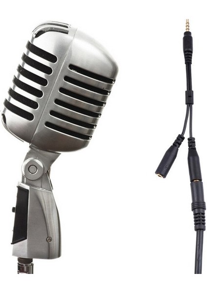 3.5mm Stereo Ses Erkek - 2 Kadın Kulaklık Mikrofon Y Splitter Kablo Adaptörü (Yurt Dışından)