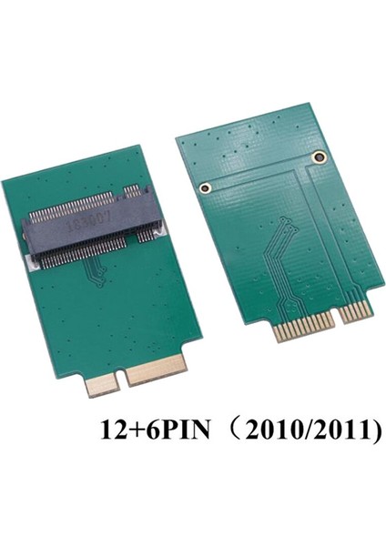 M.2 Ngff SSD A 12 + 6 Pin Adaptör Panosu MacBook Air 2010 2011 A1370 A1369 (Yurt Dışından)