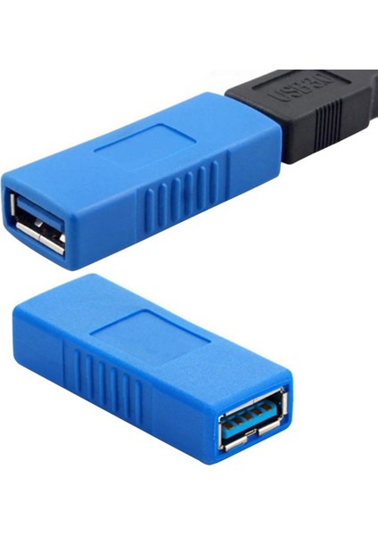 Bın Usb3.0 Tip A Dişi Dişi Adaptör 5 Gbps Çoğaltıcı Dişi Değiştirici USB Adaptörü Dişi Aa Cinsiyet G6Z5 (Yurt Dışından)