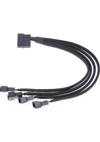 Fan Kablo Ayırıcı Güç Kablosu 12V 27CM 4pin Ide Molex 4-Port 3pin/4pin Soğutucu Soğutma Fanı Ayırıcı Güç Kablosu Bilgisayar Için (Yurt Dışından)