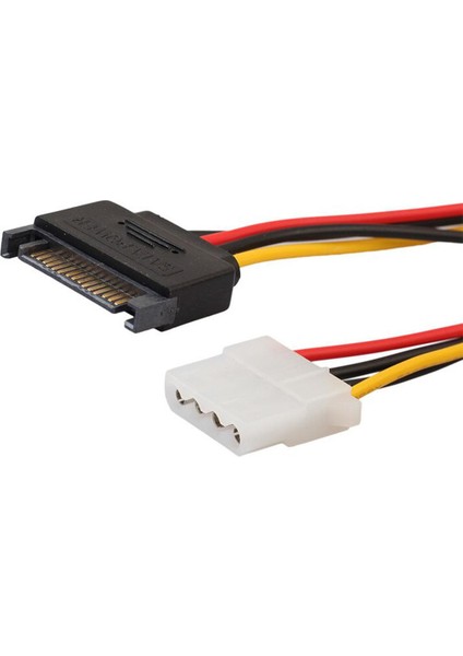 2 Adet Sata 15-Pın Erkek Güç Için Uygun Molex Ide 4-Pın Dişi Sürücü Sabit Disk Anakart Adaptör Hattı A30 (Yurt Dışından)