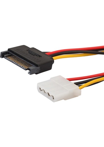 2 Adet Sata 15-Pın Erkek Güç Için Uygun Molex Ide 4-Pın Dişi Sürücü Sabit Disk Anakart Adaptör Hattı A30 (Yurt Dışından)