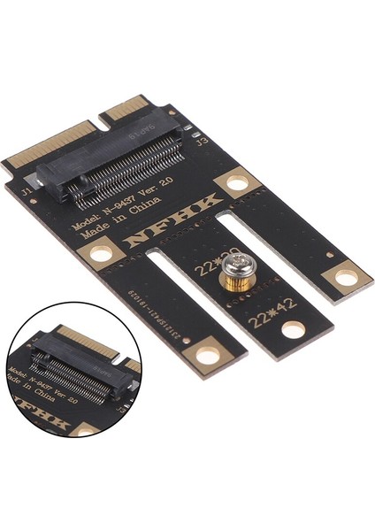 M.2 Ngff Anahtar A + E Anahtar A'dan Mini Pci-E Express Adaptörüne Wifi Kablosuz Kart Için (Yurt Dışından)