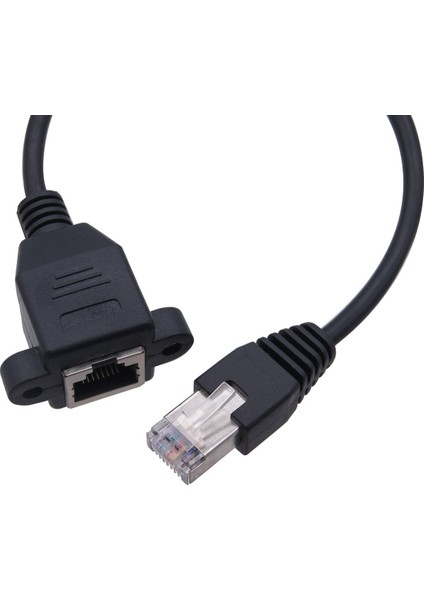 Kategori 5 Saf Bakır Ağ Kablosu RJ45 Erkek - Dişi Uzatma Kablosu, Kulaklı, Bükülmüş Korumalı (Yurt Dışından)
