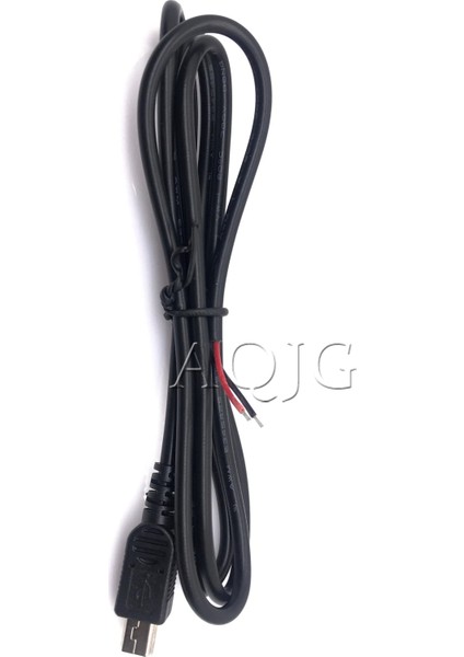 1 Adet Yüksek Kalite 70 cm Siyah Mini USB Erkek Fiş 2 Telli Güç Kablo Kordonu Soyulmuş Maksimum Akım 3A Ahududu Pasta Dıy (Yurt Dışından)