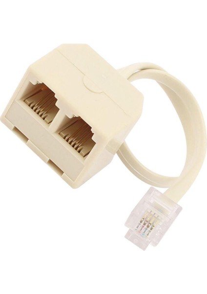Soket RJ11 Splitter Adatper Konnektörü Ethernet Ağ Adaptörü RJ45 Splitter Kablo Cat5 Cat6 Lan 8P8C Dizüstü Bilgisayar Için Modüler Fiş (Yurt Dışından)