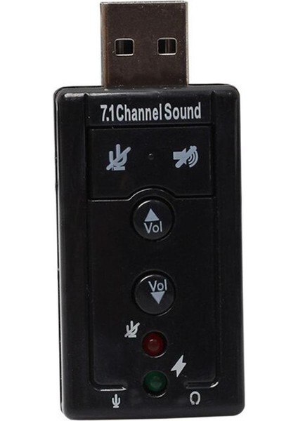 ADVANCED2018 Yeni Bilgisayar Adaptörü Mikro Yeni Mini USB 2.0 3D Sanal 12 Mbps Harici 7.1 Kanal Ses Ses Kartı Adaptörü (Yurt Dışından)
