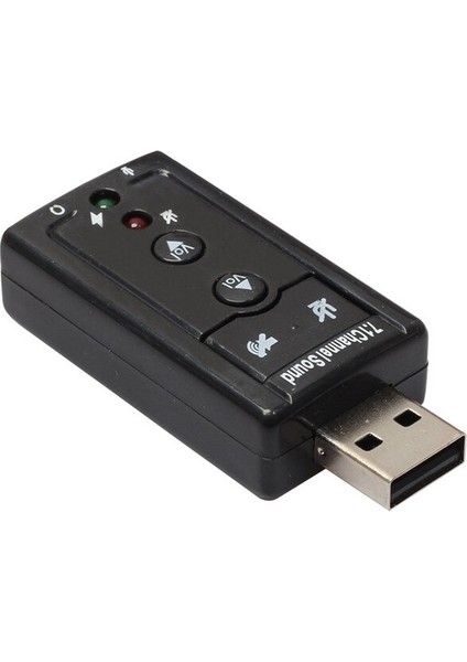 ADVANCED2018 Yeni Bilgisayar Adaptörü Mikro Yeni Mini USB 2.0 3D Sanal 12 Mbps Harici 7.1 Kanal Ses Ses Kartı Adaptörü (Yurt Dışından)