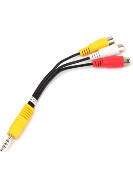 3.5mm Mini Av Erkek 3rca Dişi M/f Ses Video Kablosu Stereo Adaptör Kablosu Bc #54160 Rastgele Renk (Yurt Dışından)