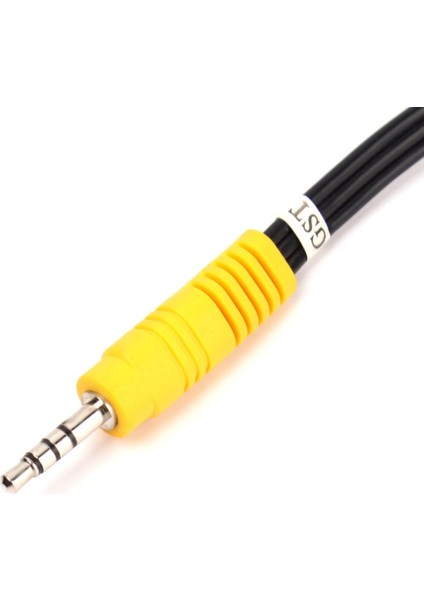 3.5mm Mini Av Erkek 3rca Dişi M/f Ses Video Kablosu Stereo Adaptör Kablosu Bc #54160 Rastgele Renk (Yurt Dışından)