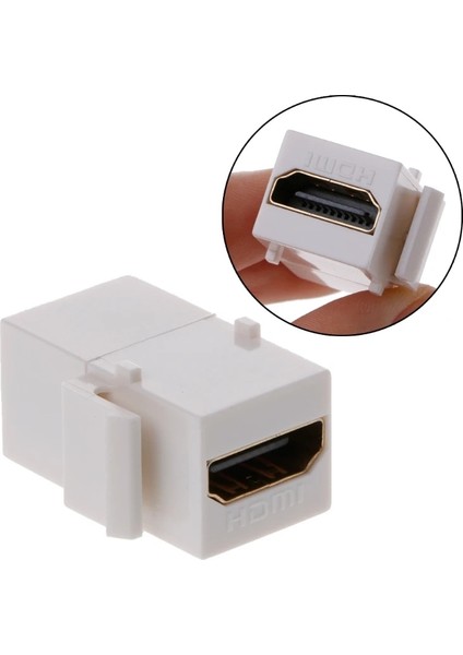 1pc Keystone HDMI Konektörü Ekleme Çoğaltıcı Yuvası Dişi - Dişi (Yurt Dışından)