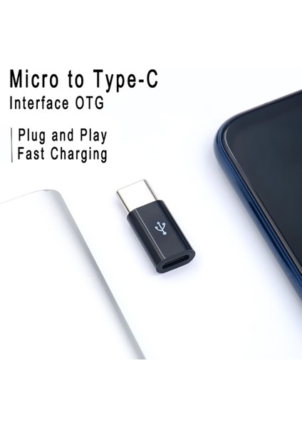 Mikro USB Dişi C Tipi Erkek Adaptör Için Xiaomi Mi 8 Redmi Not 7 Huawei P20 P30 Lite Oneplus 6 Samsung Galaxy A7 S8 Artı S9 (Yurt Dışından)
