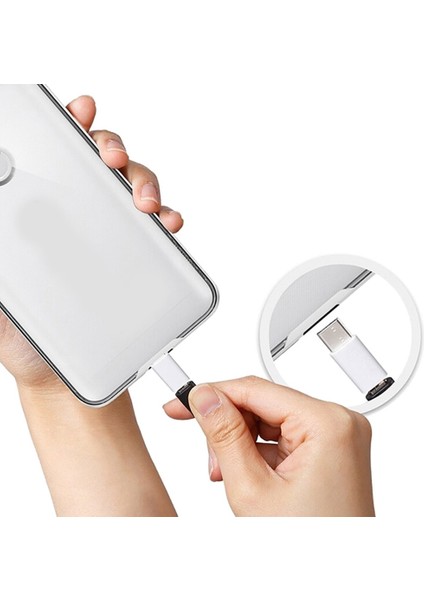 Mikro USB Dişi C Tipi Erkek Adaptör Için Xiaomi Mi 8 Redmi Not 7 Huawei P20 P30 Lite Oneplus 6 Samsung Galaxy A7 S8 Artı S9 (Yurt Dışından)