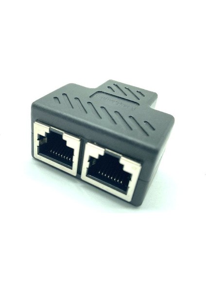 Ethernet Ağ Kablosu Adaptörü RJ45 Dişi Ayırıcı Çift Konnektör Genişletici Bölünmüş Kablo 1 Ila 2 Bağlantı Noktası Pc Yönlendirici Için Lan Bağlayıcı (Yurt Dışından)