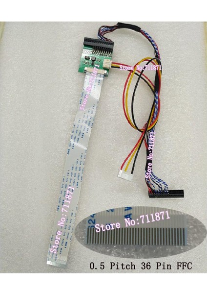 0.5 Pitch 36P Fpc Ffc Lvds 1ch 8bit LCD Ekran Kablosu B101EAN01.6 Ekran Hattı Kablosu 36 Pin Ffc 1ch 8bit Lvds Ekran Kablosu Hattı (Yurt Dışından)