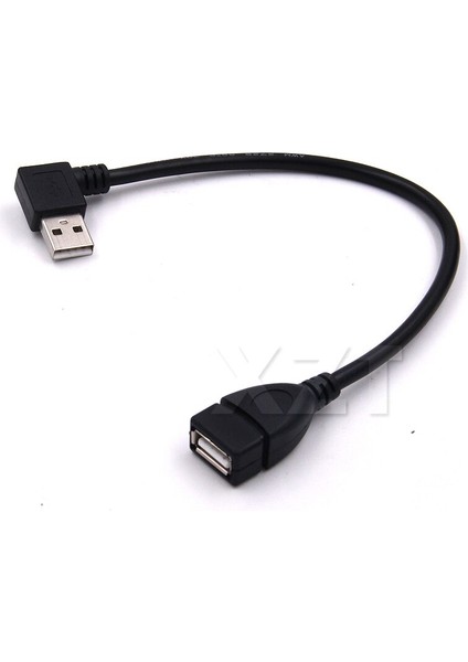 At Yüksek Kaliteli Sol/sağ Açılı 90 Derece USB 2.0 Tip A Erkek - Dişi USB Kablosu Uzatma Kablosu Kablosu (Yurt Dışından)