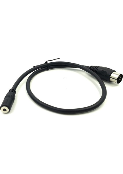 Dın - 3,5 mm Kablo, 50 cm 5 Pin Dın Fiş Erkek - 3,5 mm Dişi Smartphone Aux Kulaklık Stereo Jak Adaptörü Giriş Kablosu 0,5 M (Yurt Dışından)