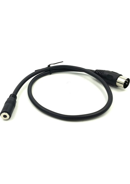 Dın - 3,5 mm Kablo, 50 cm 5 Pin Dın Fiş Erkek - 3,5 mm Dişi Smartphone Aux Kulaklık Stereo Jak Adaptörü Giriş Kablosu 0,5 M (Yurt Dışından)