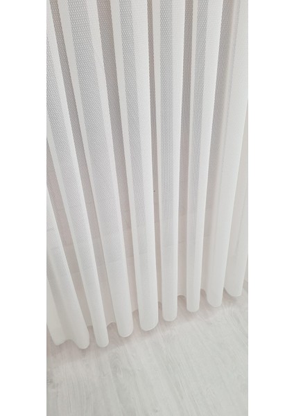 Yeni Sezon Neva Desen Salon ve Oturma Odası Için Tül Perde 1/3 Pileli