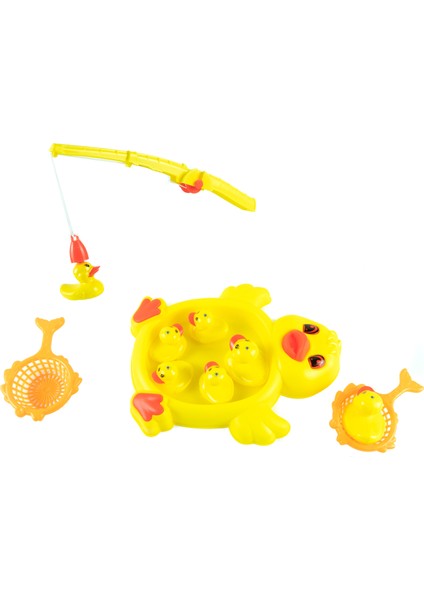 Oyuncak Havuzlu Ördek Yakalama Oyunu Mıknatıslı 11 Parça