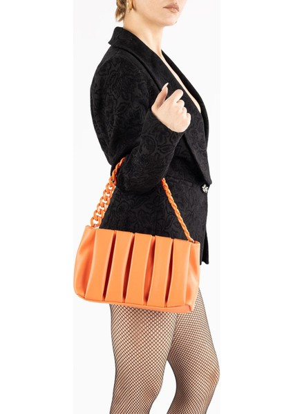 Tito Kadın Pile Desenli El Çantası ve Çapraz Çanta